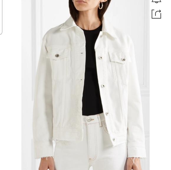 rag and bone white denim jacket